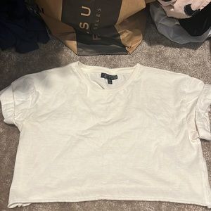 white crop top
